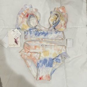 Tie dye bikini for baby girl!